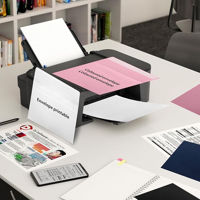 50 Packs White A4 Envelopes,4x6 Envelopes,4x6 Envelopes for Invitations,Printable invitation envelope,Photos, postcards, greeting cards, mailings, Wedding Self-sealing Envelopes (white)