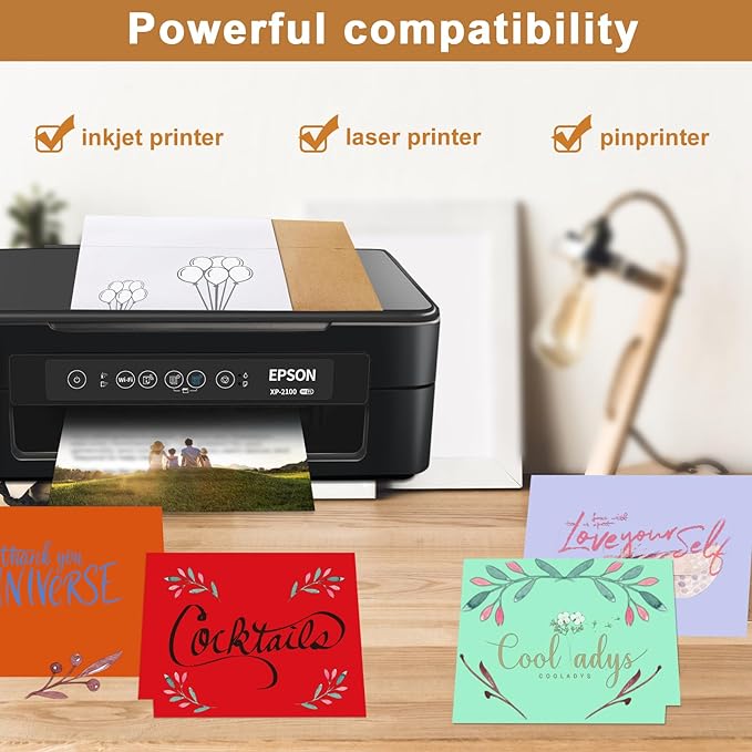 10 Assorted Colors Blank Thank You Cards and Envelopes 4.25 x 5.5 Heavyweight Folded Cardstock and A2 Envelopes Self Seal 20 Packs for Invitations, Wedding, Greeting Cards, Graduations