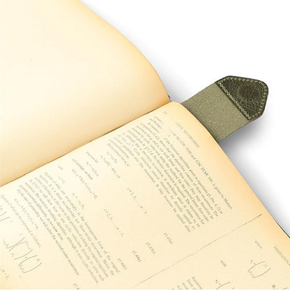 Londo Genuine Leather Handmade Bookmark (Set of 2) (Magnetic, Green)