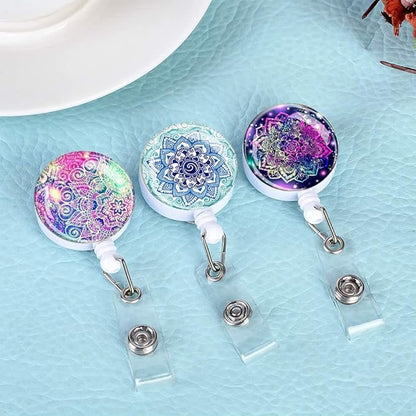 Retractable Badge Holder Nurse Badge Reels with Clip Name Card Holders for Office Worker Doctor Nurse