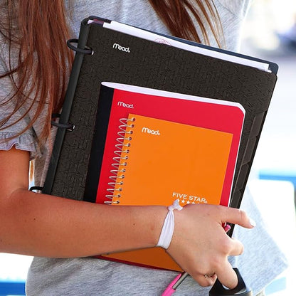 Five Star Spiral Notebook, 1 Subject, College Ruled Paper, 7" x 4-3/8", Personal Size, 80 Sheets, Orange (450048CD1-ECM)