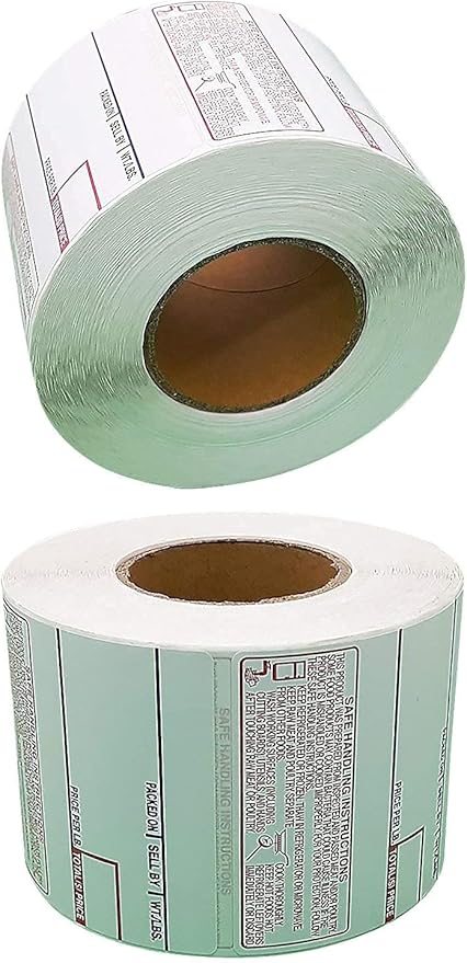 LST-8040 Printing Scale Label, 58 x 60 mm, UPC/Safe Handling 36 Rolls Per Case, Lower Price Than 12 Rolls
