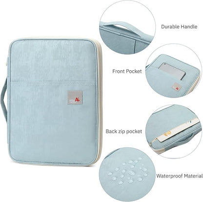 Lanola A4 Document Bags Portfolio Waterproof Business File Holder Travel Gear Organizer Electronics ccessories Bag