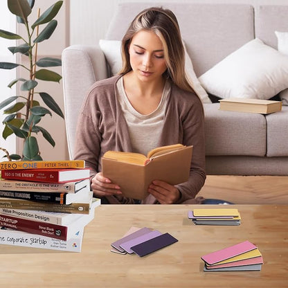 84PCS Magnetic Bookmarks Book Mark, 12 Colors Magnet Bookmark Clips Bulk, Cute Gifts Book Marks for Reading Women Men, Bookmarks for Book Lovers