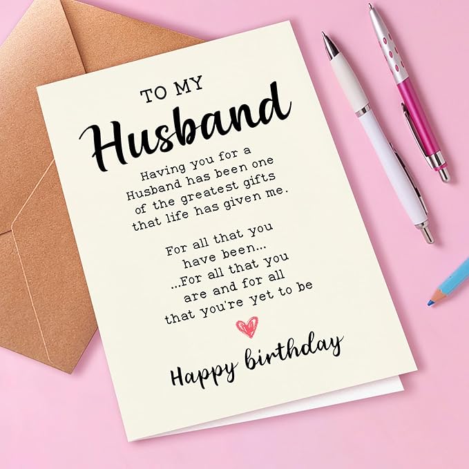 Funny and Romantic Birthday Card for Husband, Gift from Wife To Husband, Birthday Card for Husband, Husband Is The Best Gift In My Life, Husband Birthday Card from Wife