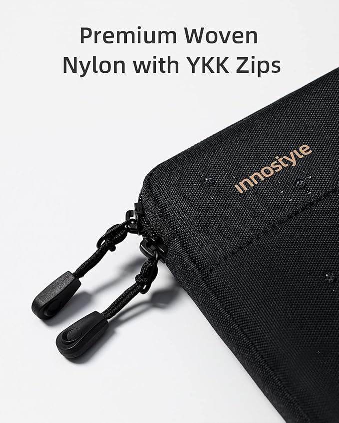 Protective 14 Inch Laptop Sleeve for 14 MacBook Air/Pro, 14 HP Dell Lenovo Asus Notebook - Shockproof, Water-Resistant with Accessory Pocket (Black, 14 inch)