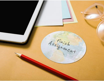 Desk Tech Planet Sticky Notes, 2.75" x 2.75", 2 Pads, 100 Sheets/Pad - Earth Moon Self-Stick Note Pads Self Adhesive Memo for Office, School, Daily Life