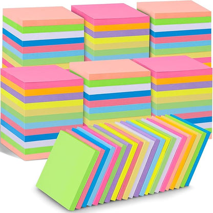 60 PCS Sticky Notes Bulk 3x3 Inch Colorful Sticky Notes 75 Sheets/Pad 12 Colors, Adhesive Sticking Self-Stick Multicolor Memo Note Pads for Teacher Student School Office Meeting Blank Desk Pads