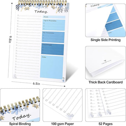 To Do List notepad - To Do List Notebook for Work with 52 Sheets, Undated Daily Planner Perfect for Daily Tasks and Goal Setting, To Do List Notepad Suitable for Office, Desk, Classroom,