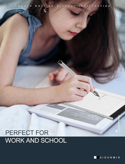 3 Pack Small Legal Pads 5x8 White Notepads Paper Tablets 5x8 Legal Pad 80 GSM Lined Note Pads of Paper 5x8 College Ruled Writing Pads 30 Sheets/Pad, 25 Lines Note Pads for School, Office