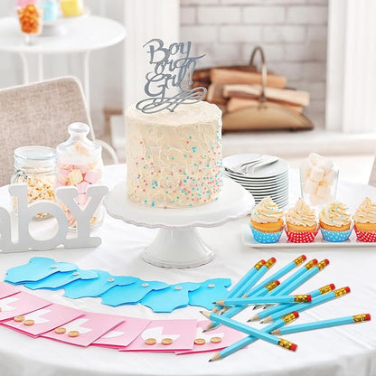 Chivao 288 Pieces Golf Mini Pencils Bulk with Eraser #2 HB Golf Short Pre Sharpened Pencils for Party Favors Office Supplies 4 Inch(Light Blue)