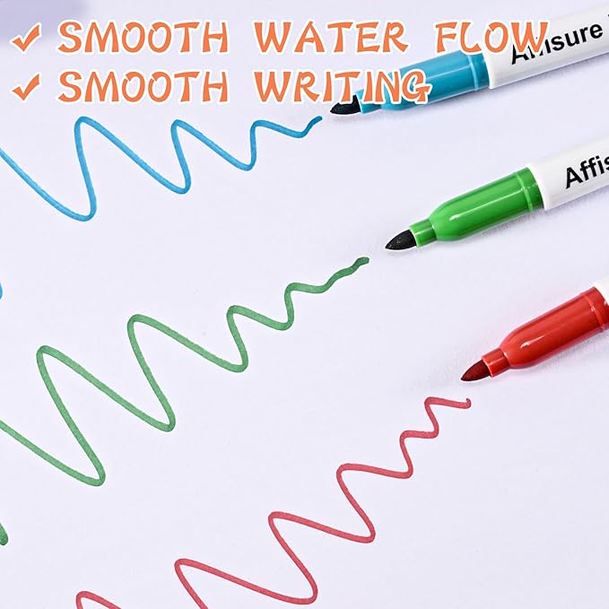 12 Colors Permanent Markers， 144 Pack Permanent Markers, Assorted Colors Marker，Fine Point， Permanent Markers Bulk, Fast Dry, Waterproof, work on Plastic, Glass, Metal, Wood and Stone