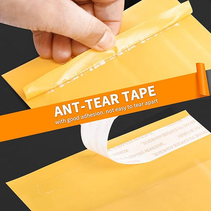 DaSen Kraft Bubble Mailers 8.5x11 Inch 50 Pcs,Small Self-Sealing Mail Shipping Bags,Yellow Padded Envelopes #2