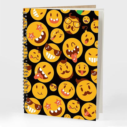 MAXCURY Blank Sheet Music Composition Manuscript Staff Paper Art Music Notebook Black 100 Pages 26x19cm (FunnyEmojis/Black)