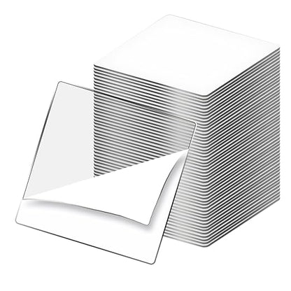 Art3d 96 Pieces 1.5 x 1.5in. Square Nano Double-Sided Transparent Tape Sticker, Removable Heavy Duty Clear Mounting Tape for Wall Hanging