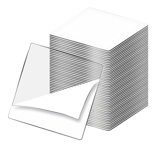 Art3d 96 Pieces 1.5 x 1.5in. Square Nano Double-Sided Transparent Tape Sticker, Removable Heavy Duty Clear Mounting Tape for Wall Hanging