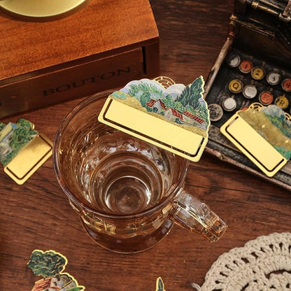 5 Pieces Metal Bookmarks, Golden Hollow Irregular Bookmark Van Gogh Oil Painting Theme Book Mark Bookmarks for Book Lovers Writers Readers Children Teens for Women Adults Teen