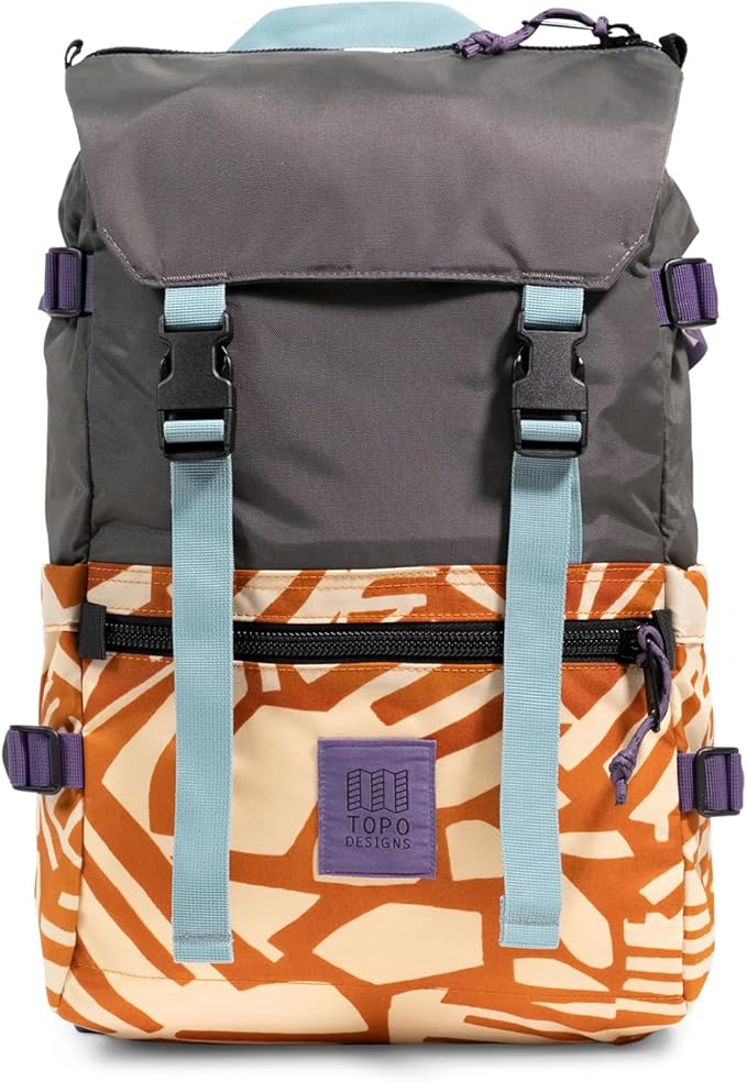 Topo Designs Rover Pack Classic - Daily Daypack for Commutes, Day Trips, Hikes, Iconic Denver Design, Recycled Nylon, (Zion Spice)