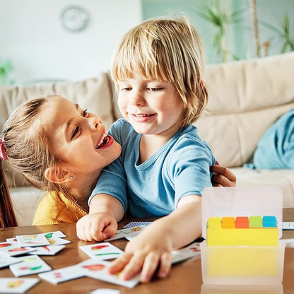 H4D Index Card Holder 4x6 Inches with 25 Plastic Dividers, Clear