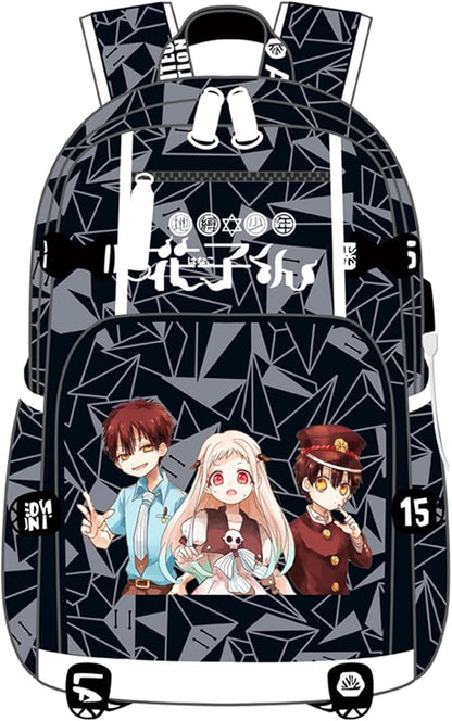 ISaikoy Anime Toilet Bound Hanako kun Backpack Satchel Bookbag Daypack School Bag Laptop Shoulder Bag Style21
