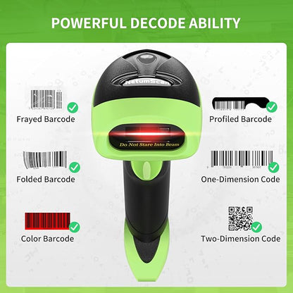 Handheld USB 2D Barcode Scanner Reader for Computers, NetumScan Handheld Wired Automatic QR Bar Code Scanners for Mobile Payment, Store, Supermarket, Warehouse