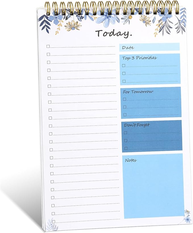 To Do List notepad - To Do List Notebook for Work with 52 Sheets, Undated Daily Planner Perfect for Daily Tasks and Goal Setting, To Do List Notepad Suitable for Office, Desk, Classroom,