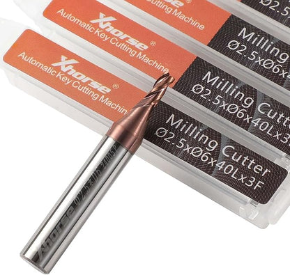Xhorse 5 PCS Original 2.5mm Milling Cutter for Condor XC-Mini Plus/Plus II/XC-002 and Dolphin XP005/XP005L/XP007 Key Cutting Machine (2.5mm)