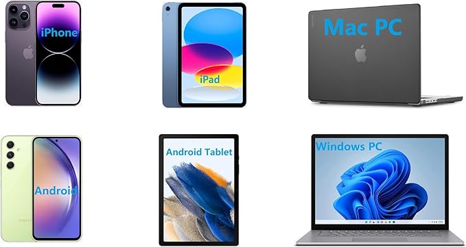 IOOIOO A80 Portable Printer no Ink Inkless Bluetooth Wireless Compact Small for 8.5x11 Letter Size Thermal Paper(impresora portátil),for iPhone Android Mobile Phone Laptop PC,Home Office Travel-White