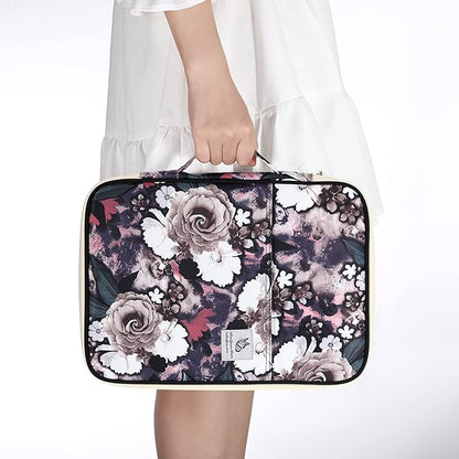 BTSKY New Multi-functional A4 Document Bags Portfolio Organizer-Travel Pouch Zippered Case for Ipads, Notebooks,Documents