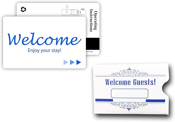 Hotel & Motel Magnetic Stripe Key Cards (500 w/envelopes)