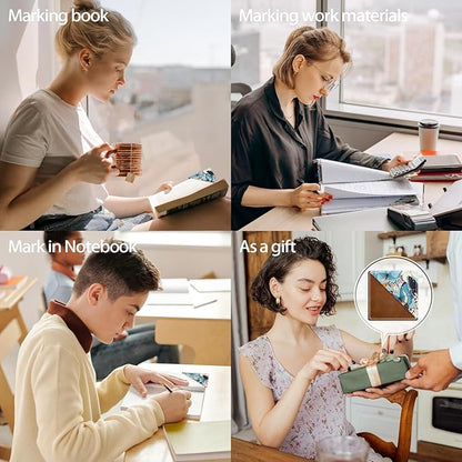 Personalized Leather Bookmarks, Fun & Cute Book Accessories for Reading Lovers, Unbreakable Page Markers for Women Men Girls Boys Student Teacher Kids Retirement Birthday Gifts (Butterfly)