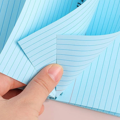 Koogel 400 Pieces Multicolor Index Cards, 3x5 Inches Ruled Index Cards Sprial Note Taking Paper in Multiple Colors for School, Learning, Memory, Recipe, Memo Scratch Pad, DIY Greeting Card