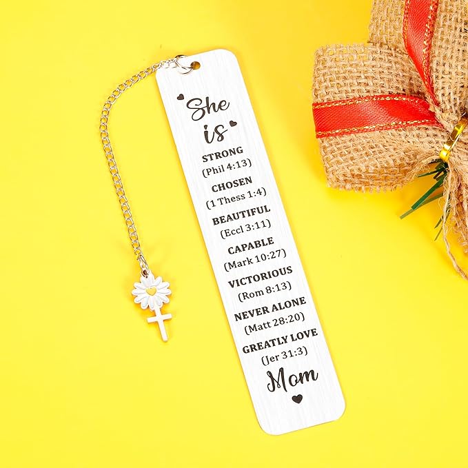 Gifts for Mom from Daughter Son Birthday Bible Bookmark for Women Mothers Day Valentines Christmas Gifts for Mother Mommy Mom to Be Bonus Mom Grandma from Teens Kids Book Lovers Sentimental Gift Idea