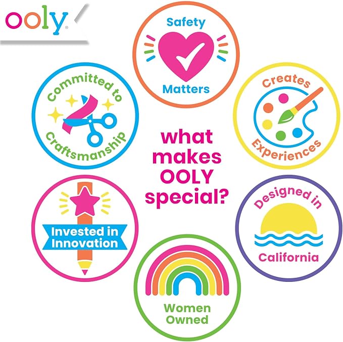 Ooly 18 Double-Sided Stamping Markers, Easter Activities for Kids - Brush Tip plus Stamp, Cute School Suplies - DOUBLE-ENDED STAMP MARKERS