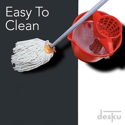 DESKU Flower Power Desk Chair Mat – Heavy-Duty PVC Mats for Carpet Floor Protection, Black, 48 x 49 Inches, Made in The USA