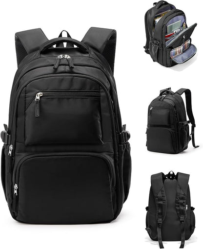 Lightweight School Backpack, College Bookbag for Boys Girls, 15.6 Inch Laptop Work Bag, Gym Backpack for Men Women, Waterproof Backpack for Campus School, Business, Large Backpack for Boys