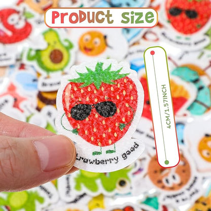 50 Pcs Anxiety Sensory Stickers Calm Stickers Reusable Sensory Strips Adhesive Textured Strips Toys Stress Anxiety Relief Items for Adult Teen Classroom Desk Office Fidget Supplies (Inspiration)