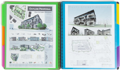 Smead Project Organizer, 24 Pockets, Grey with Assorted Bright Tabs, Tear Resistant Poly, 1/3-Cut Tabs, Letter Size (89206)