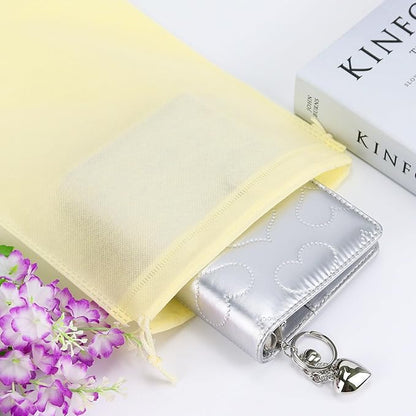A6 PU Leather Cotton-Padded Binder 6-Ring Notebook Binder Cover with Silver Keychain for A6 Filler Paper, Refillable A6 Personal Planner Budget Binder with Magnetic Buckle Closure