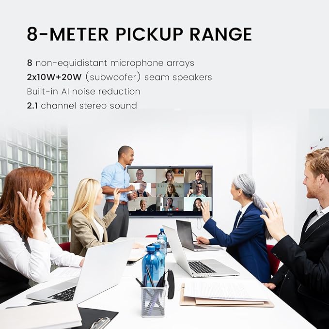 Enther 75″ Smart Board C7530 Kit,4K UHD Interactive Whiteboard, All in One Enabled Collaboration Board Touch Screen for Office or Classroom(Board and Shelf)