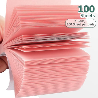 Sticky Notes 3x3 Self-Stick Notes Bright Colors Sticky Notes 4 Pads 100 Sheets/Pad (Pastel)