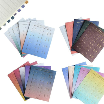 10 Sheets Monthly Adhesive Index Tabs Colorful Monthly Separator Tabs for Office Study Planners Organizations (All Four Colors)