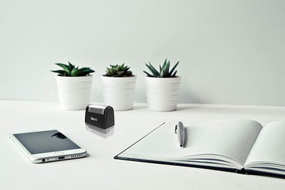 Veltec ID Protector Ink Roller - Identity Theft Protection Roller Stamp (Black, Stamp Only)