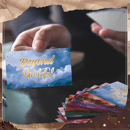 Yeaqee 240 Pcs Employee Appreciation Kudos Cards Funny Blank Back Motivational Card Encouragement Thank You Note Recognition Card for Teacher College Affirmation Gift(Scenery)