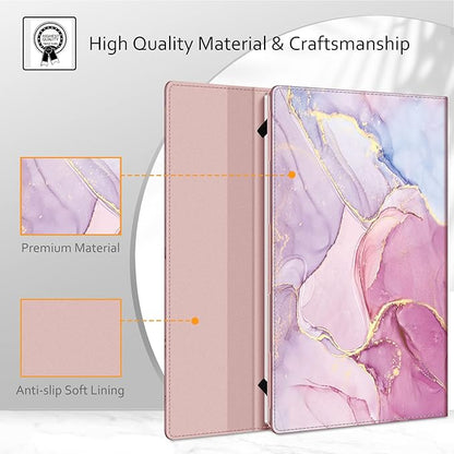 Fintie Sleeve Case for 14" Samsung Galaxy Chromebook Go XE340XDA XE345XDA/Dell Latitude 3410/HP Pavilion 14-ceXXXX/Lenovo 14W Windows Gen 2 - Premium PU Leather Portfolio Book Cover, Glittering Marble