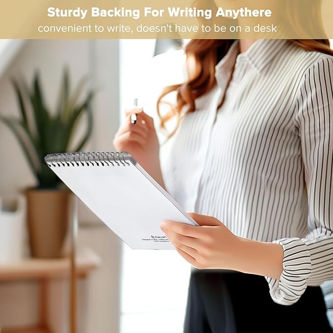 To Do List Notepad - To Do List Notebook for Work with 52 Undated Sheets - Daily Planner Notepad - Checklist Organizer Notebook for Office Desk Accessories, Home and School- Black