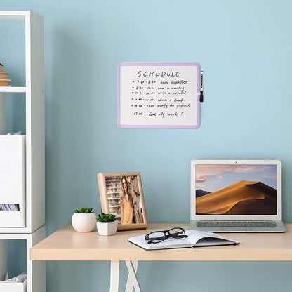 Mr. Pen- Dry Erase Board, 14” x 11” with a Black Dry Erase Marker, Purple Frame, Small White Board Dry Erase, Dry Erase Board Small Dry Erase Board, Small Whiteboard