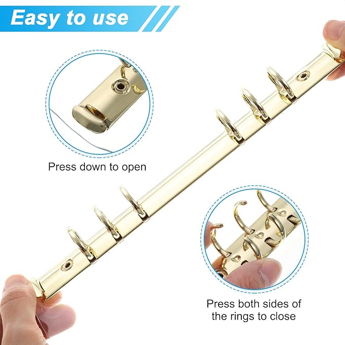 PATIKIL A5 Clear Binder Cover, Soft PVC Loose Leaf Binder Protector Refillable Notebook Shell with Snap Button Closure for DIY Meeting Notebook Folder, Black