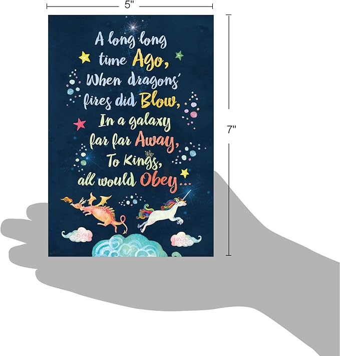 NobleWorks - Funny Happy Birthday Card with Envelope - Colorful Humor Card, Greeting Note - Long Ago and Far Away C6894BDG