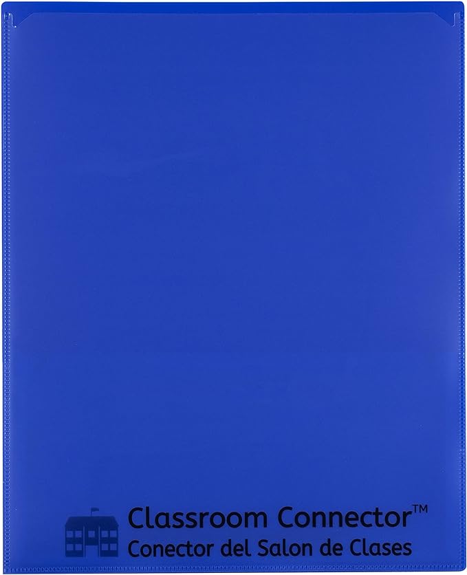 C-Line Classroom Connector School-to-Home Folders, Blue, 25 per Box (32005)